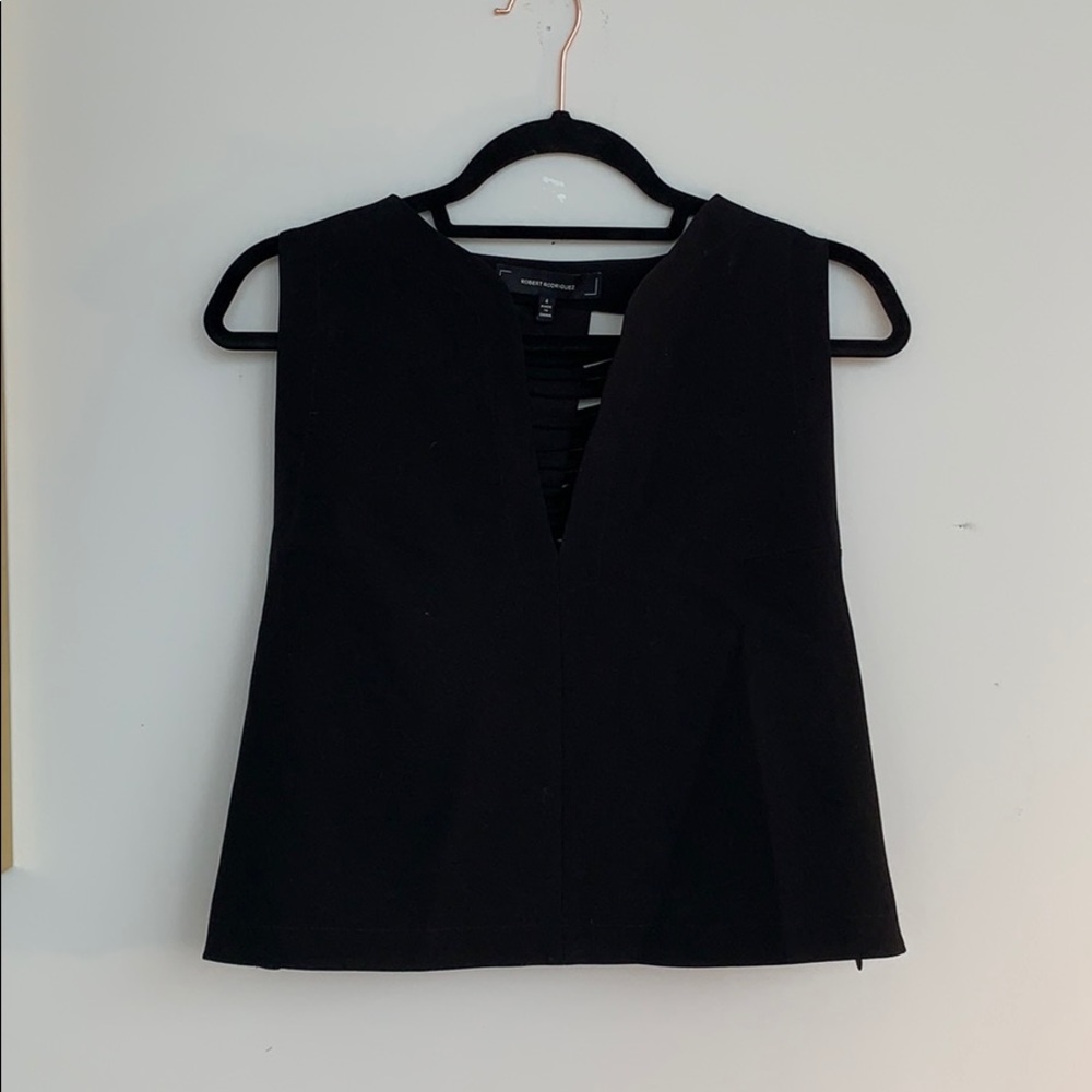 Robert Rodriguez Black Crop Top